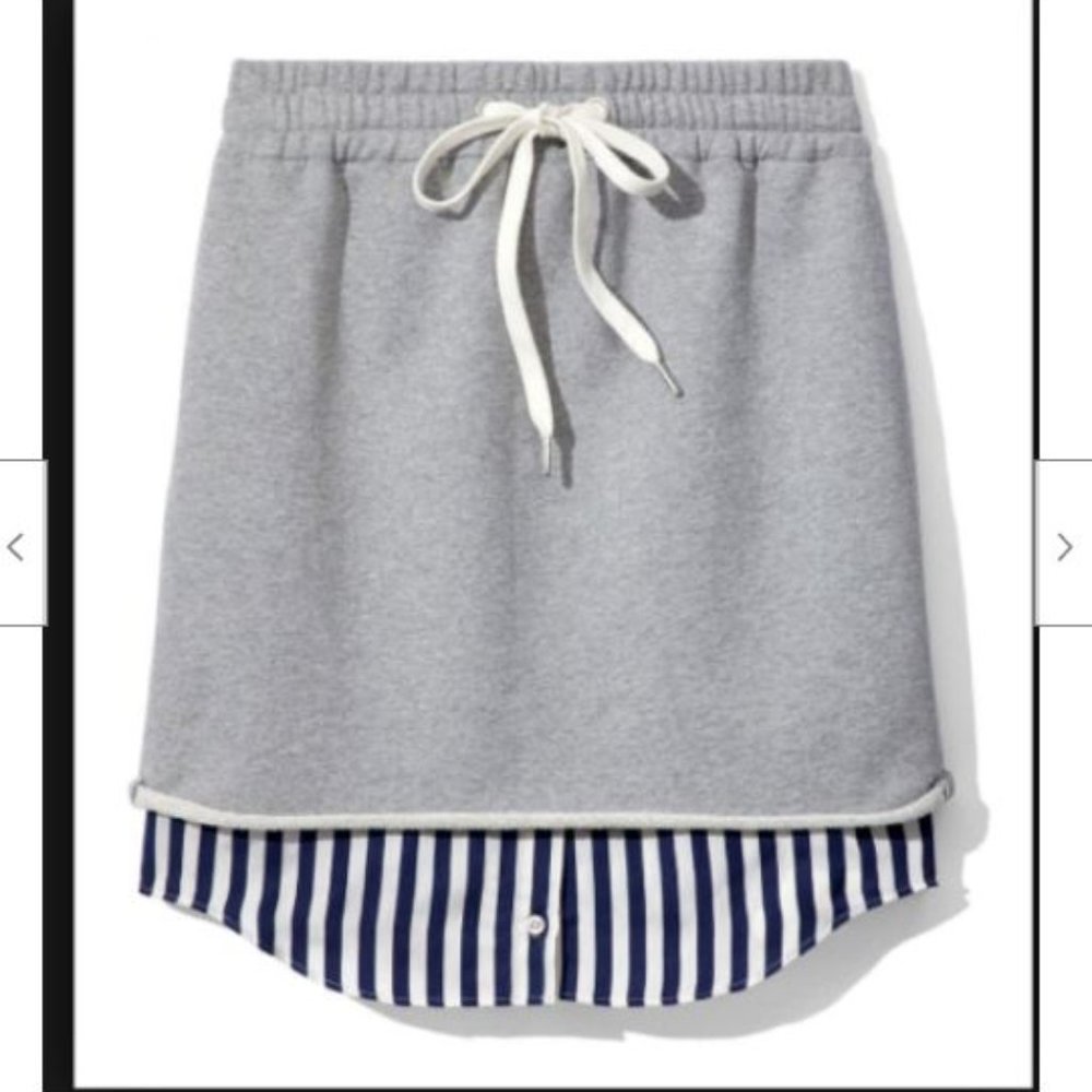 Alexander Wang Combo Pull On Skirt Orig $325 Sz XS